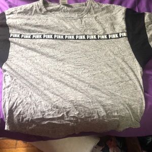 PINK brand shirt grey and black